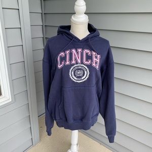 Cinch Jeans/ Harris Leather logo hooded sweatshirt